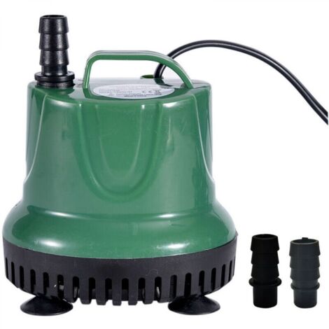 25W 1600L/H Pompe à eau submersible Mini pompe à fontaine avec cordon d'alimentation Pompe à eau silencieuse et étanche pour aquarium, bassin, jardins d'eau, systèmes hydroponiques