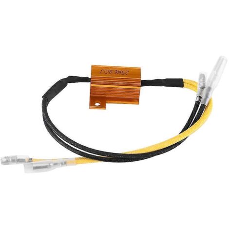 25W 6.8Ω Résistance de Charge pour Clignotants LED Moto – Correcteur Flash Anti-Erreur, Fixe Flash Rapide, Contrôleur de Charge pour Indicateur Moto