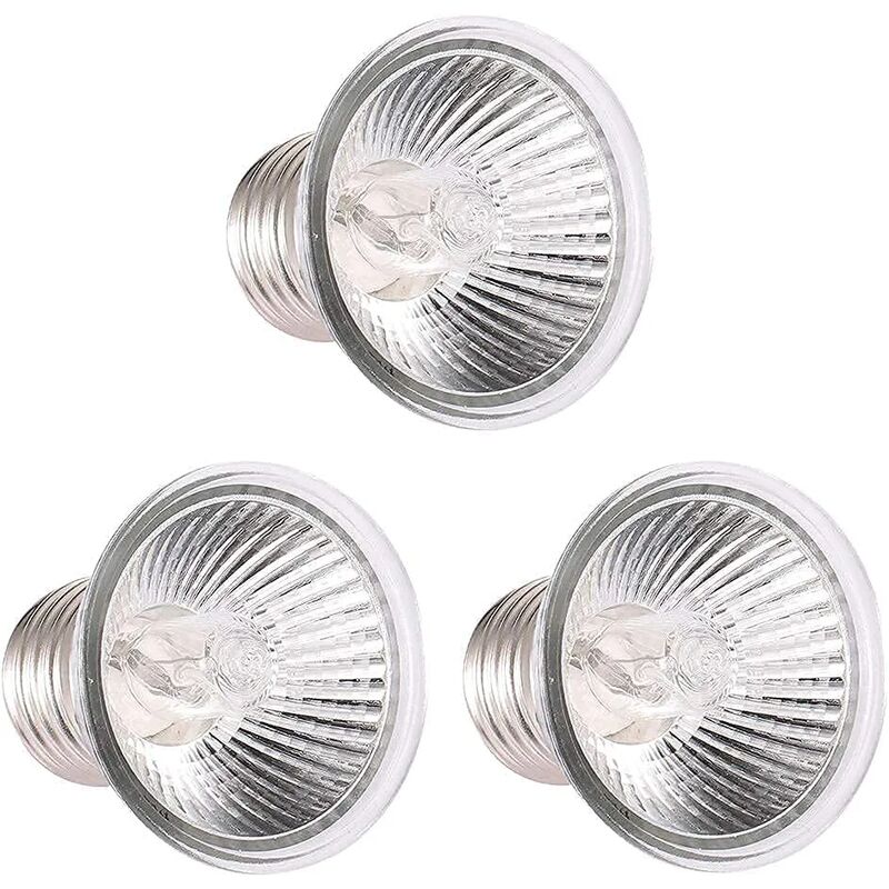 25W Chaleur Lampe uva uvb Lampe De Réchauffement Ampoule De Chauffage, pour Reptiles Lézard Tortue Aquarium (Ampoule 3)