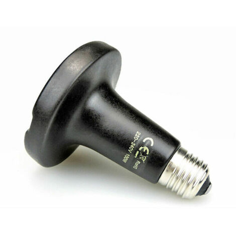 25W Émetteur Radiateur Animaux Ampoule Infrarouge Chauffage en Céramique,Lampe de Reptile pour Amphibiens, Serpent, Oiseaux,To