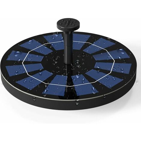 2.5W Solar Fountain Pump with Built-in Battery Backup Outdoor Solar Powered Water Pump Kit for Bird Bath, Pond, Pool, Patio, Garden Decoration