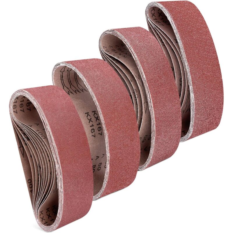 25x bande papier de verre Abrasif ponceuse mécanique ou électrique Feuilles abrasives avec grain P40/60/80/100-7.5 x 53.3 cm