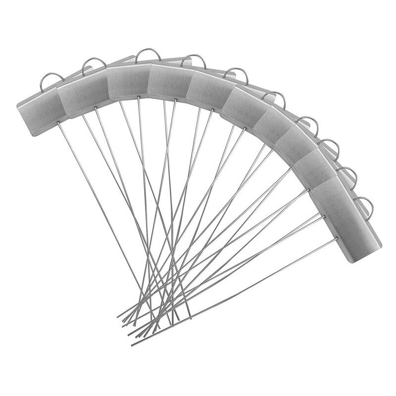 Shining House - 25x étiquettes marque plantes medium en métal - Surface 9x3cm Hauteur 30cm