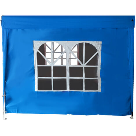 2.5x2.5M Blue Pop Up Gazebo Side Panel Wall with Window 1 Piece Only