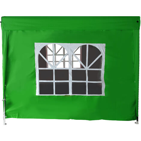 2.5x2.5M Green Pop Up Gazebo Side Panel Wall with Window 1 Piece Only
