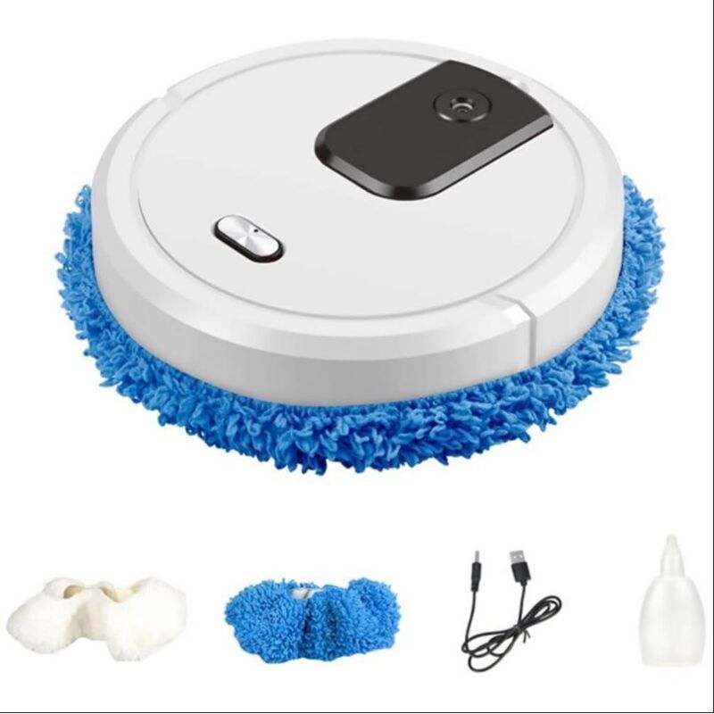 (25x6.5cm) Smart Cleaning Machine Robot Mop Sweeper Robot Vacuum Cleaner and Mop Robot Vacuum Cleaner Washer Electric Vacuum Cleaner Automatic Vacuum