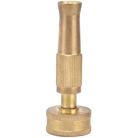 26-27 Adjustable Twist Nozzle Heavy Duty Solid Brass Garden Hose Sprayer Adapter Thickened Durable Watering Tool for Lawn and Garden
