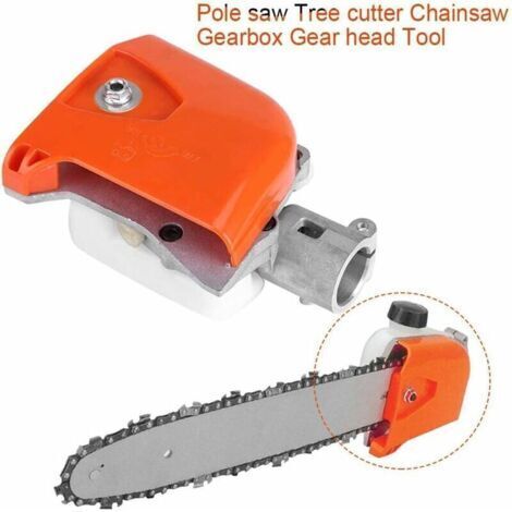 26 mm 9 scanalature Scatola ingranaggi per motosega Cassetta degli attrezzi Testa ingranaggi Sega a palo Decespugliatore Potatore Tagliasiepi (Arancione)