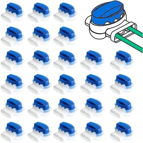 26 Pièces Connecteur Câbles Robot Tondeuse, Accessoires pour tondeuses à Gazon Robot, Connecteurs de Câbles avec Gel étanche, Connecteurs de Câble pour Jardin Extérieur Robot Tondeuse à Gazo