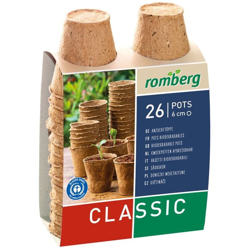 Romberg - 26 pots en croissance 6 cm
