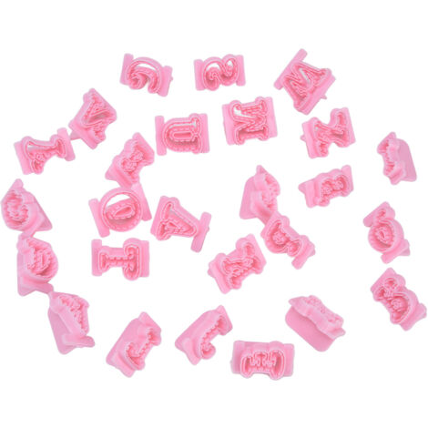 26-teiliges flexibles Silikon-Kuchenform-Set, leicht zu lösen, hitzebeständig, für Zahlen, Kekse, Pralinen und Süßigkeiten