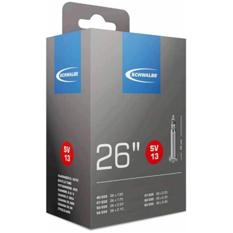 26 Zoll Schwalbe Fahrradschlauch für Fahrrad 26 x 1.50 bis 26 x