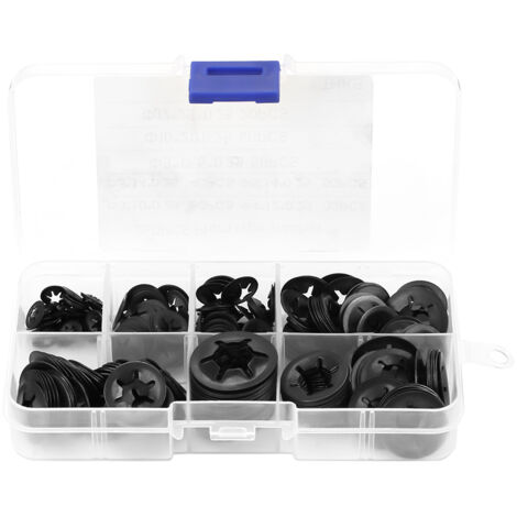 260 pièces rondelles frein filetées en acier au manganèse, assortiment 3/4/5/6/8/10/12mm