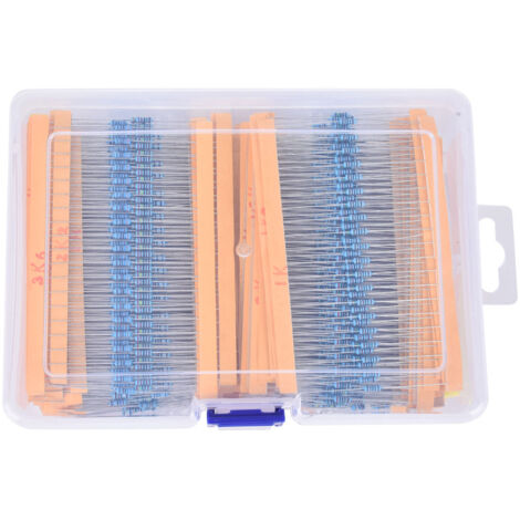 2600-teiliges Metallfilmwiderstands-Set, robustes Elektroniksortiment von 1 Ω bis 3 MΩ für DIY-Projekte