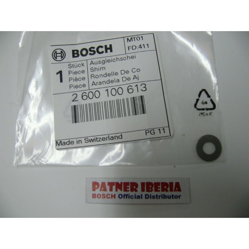 

2600100613 Shim: Genuine BOSCH spare-part