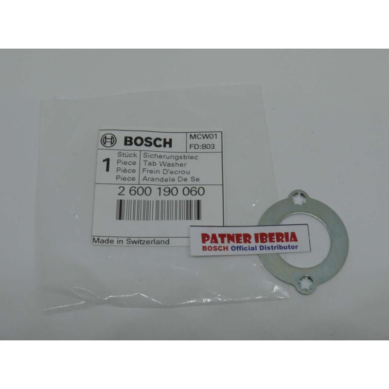 

2600190060 Tab Washer: Genuine BOSCH spare-part