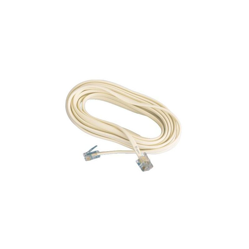 

Prolongador de cable telefónico macho-macho 2.5 metros BLANCO 2600950 - GSC