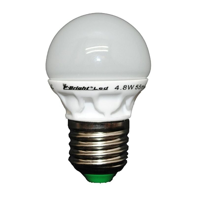 

Lámpara esférica Led cerámica E27 5,5W 6000°K 400Lm ( 2601242) - F-bright