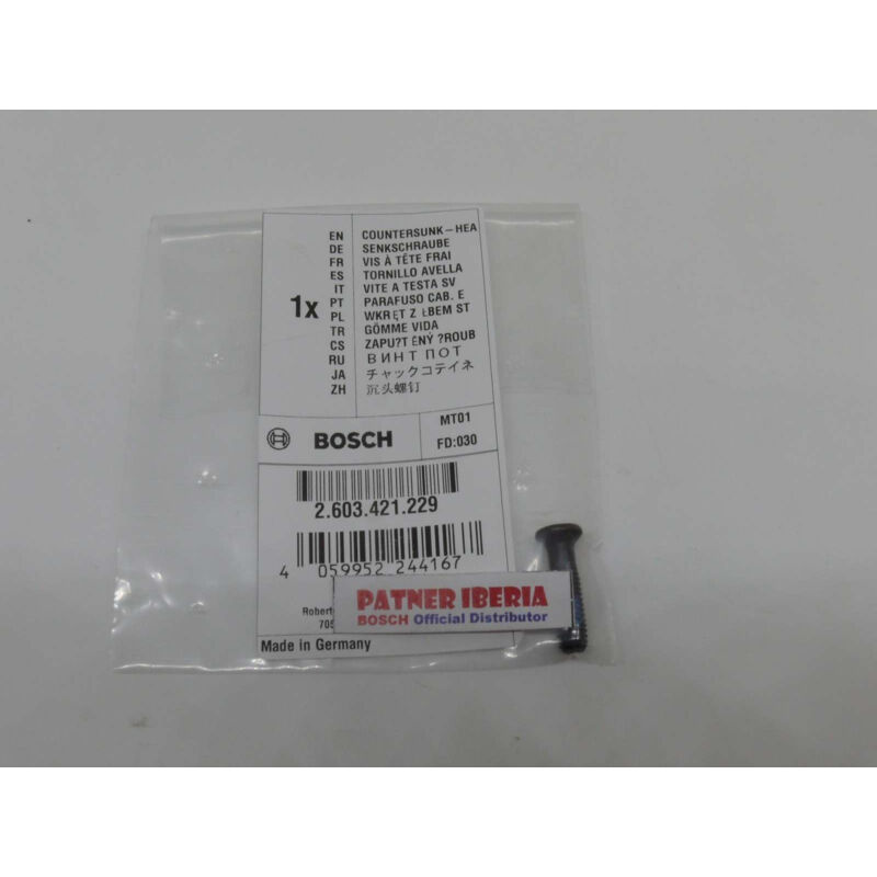 

2603421229 Countersunk-Head Scr: Genuine BOSCH