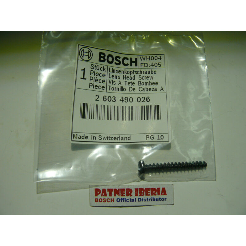 

2603490026 Lens Head Screw: Genuine BOSCH spare-part