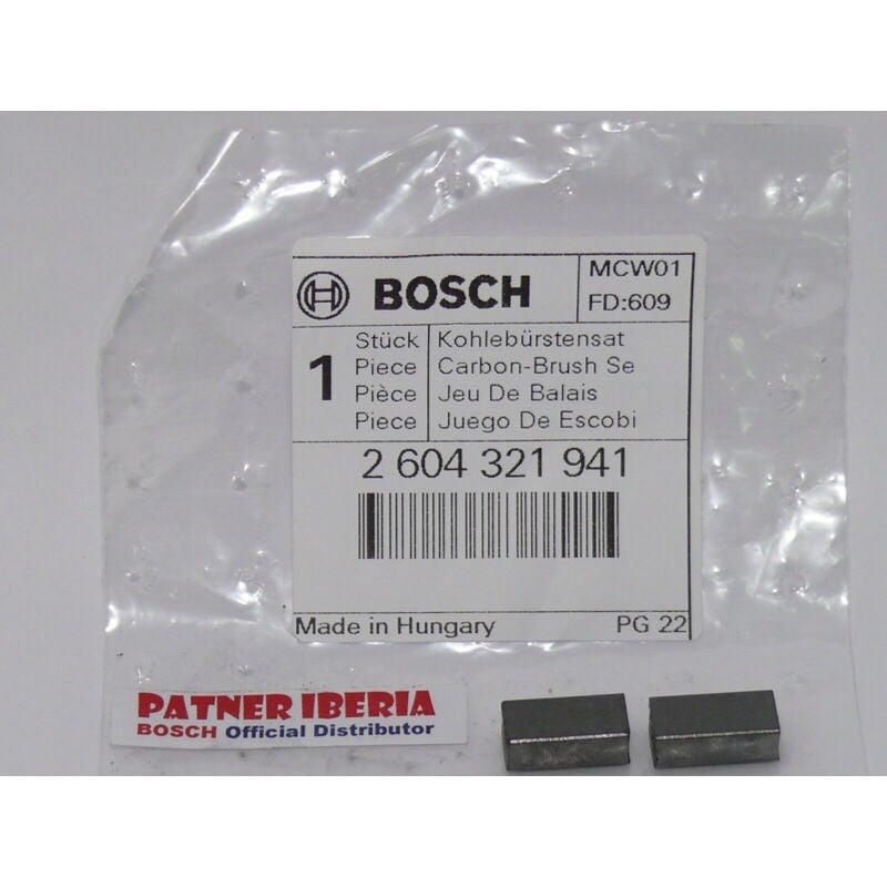 Pièce de rechange d’origine BOSCH 2604321941 Jeu de balais de carbone