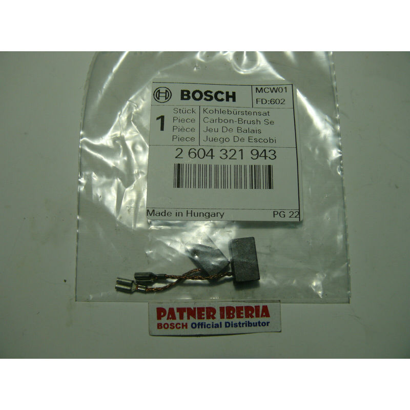 

2604321943 Carbon-Brush Set: Genuine BOSCH spare-part