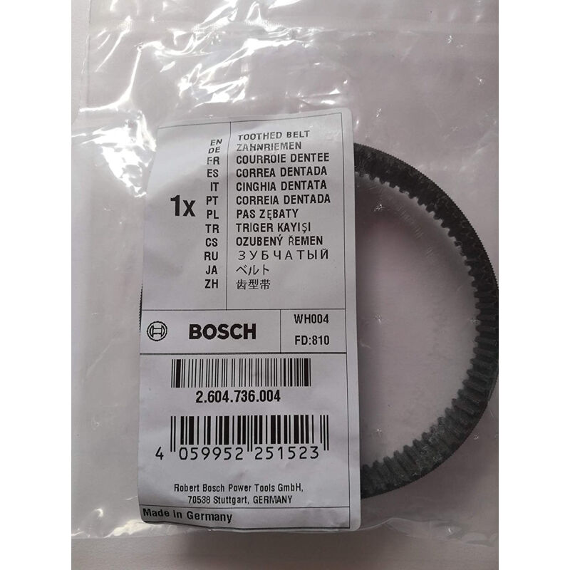 

2604736004 BOSCH Correa dentada 14mm/89mm para cepillo PHO 32-82 0603271003