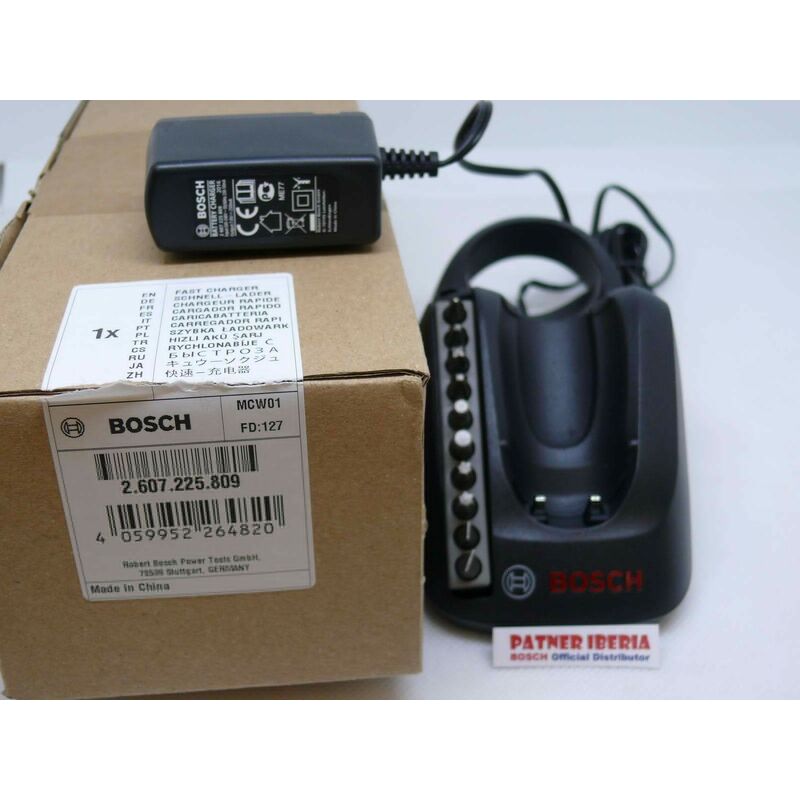 

2607225809 BOSCH Cargador Rapido EU IXO 4 3.6V