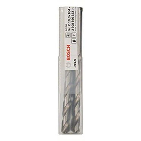 2608596832 - Punte per metallo HSS-G, DIN 340 10 x 121 x 184 mm