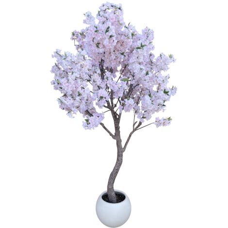 260cm XXL Artificial Cherry Blossom Tree with Decorative Planter