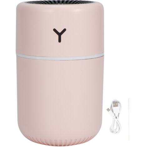 260ml Mini Desktop USB Rechargeable Humidifier with Colorful Ambient Light for Home UsePink