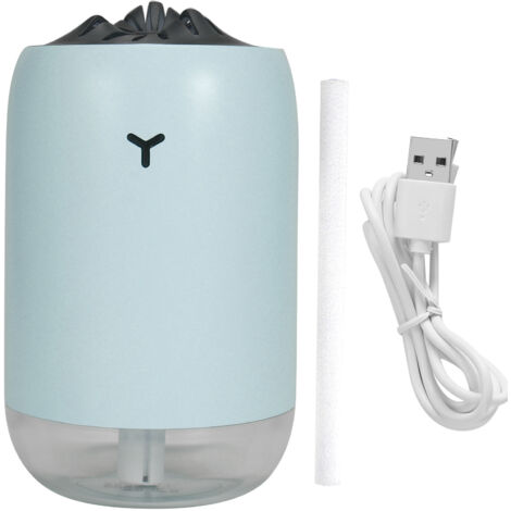260ml USB Desktop Humidifier Portable Air Diffuser with Night Light for Home Office SuppliesBlue