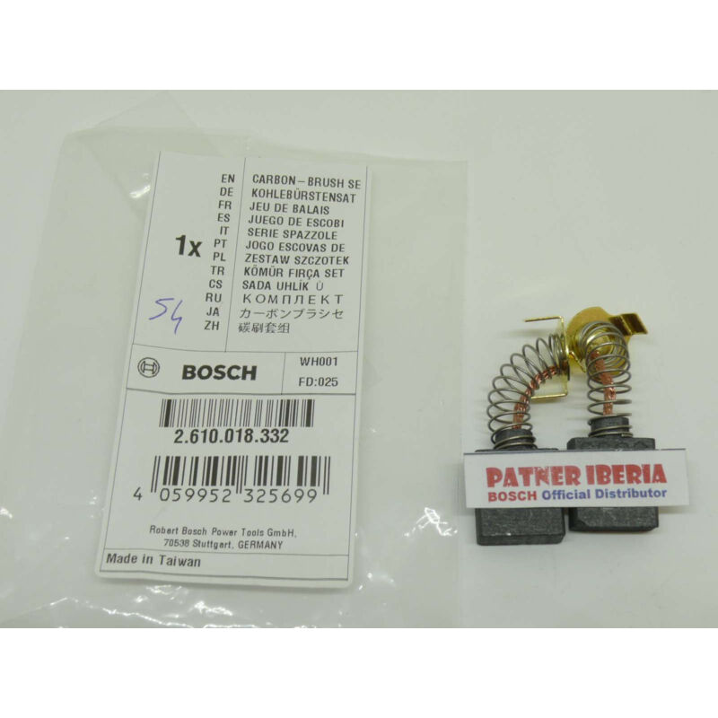 

2610018332 Carbon-Brush Set for GTS 10 J, GTS 10 XC Genuine BOSCH