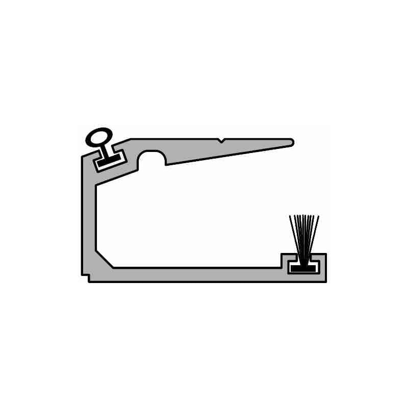 2611352 Profilé de protection pour porte fixe mobile BFT sasa pra 2.5 P111725 00002 2611352