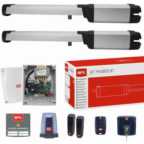 2614574 Kit d'automatisation pour portails battants BFT PHOBOS BT B25 SMART 24v R935358 00002 2614574 Plaque de support radio 2M Blanc VIMAR 22507.B
