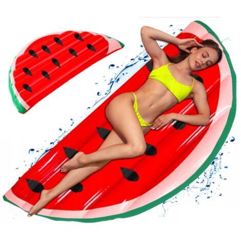 2651 XXL aufblasbare Strandmatratze in Wassermelonenform für Schwimmen, Pool, Strand, Urlaub