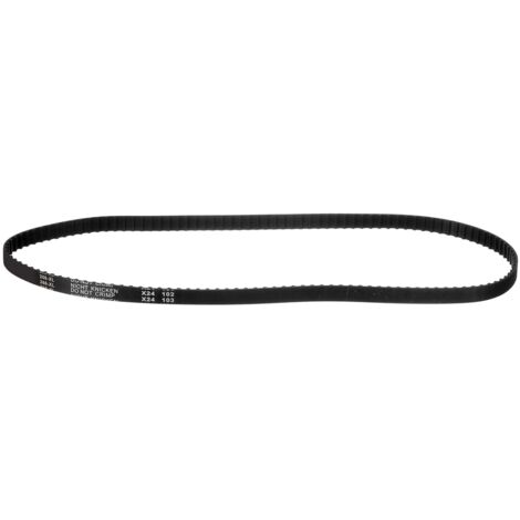 266XL 037 Timing belt, 133 teeth, black notched rubber, 10mm width, 5.08mm pitch, Timing belt for 3D printer