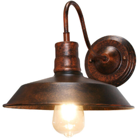 26CM Lampe Murale Antique Applique Murale En Fer Et Métal, Applique Murale Rétro D'Intérieur Pour Café Loft Bureau