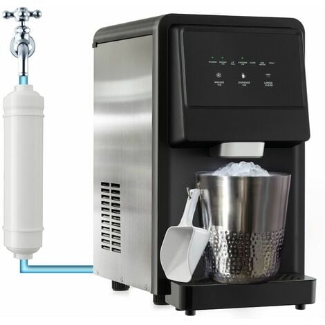 26KG/24H Ice Maker Self Dispensing Countertop Nugget Ice Maker Self-cleaning