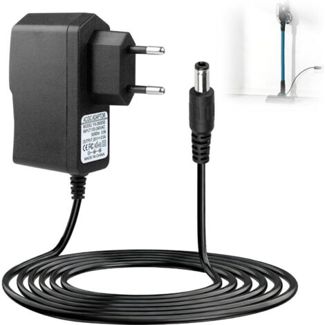 26V 500mA Chargeur pour Aspirateur Hoover H-Free 100/200/500/700/800, Adaptateur d'alimentation pour HF122RH HF122GPT HF522NPW HF522SFP Aspirateur Balai sans Fil, Câble de Chargeur 1,8 Mètre