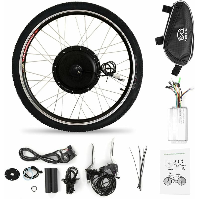 

26x1,75 '', kit de conversion de bicicleta electrica, kit de motor de cubo de rueda delantera, potente kit de motor de bicicleta electrica de 36 V