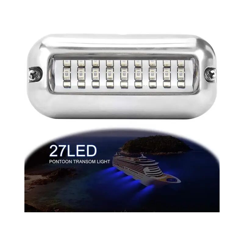 Image of Alovez - 27 led wasserdichte Unterwasser Ponton Licht Edelstahl Boot Zubehör