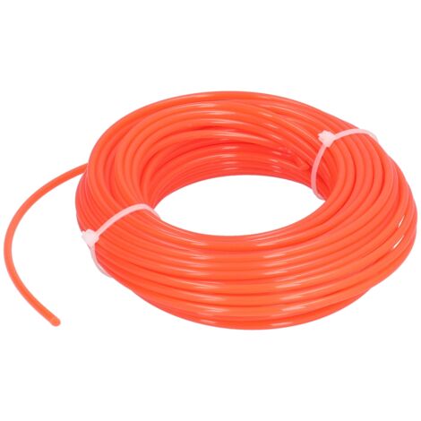 2,7 mm x 15 m orangefarbene Nylon-Trimmerschnur – Langlebig und leistungsstark