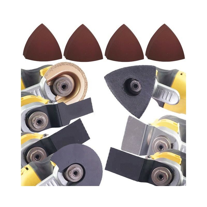 27 Piece Multi Tool Blade Set Plunge Cut Carbide Segment Fit Makita Dewalt Bosch
