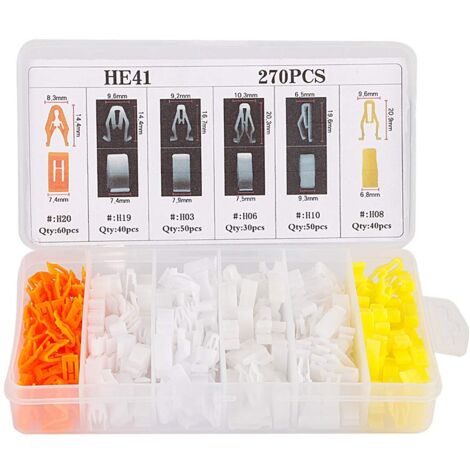 270Pcs Auto Fastener Clips Universal Dashboard Trim Clips Nieten Schnalle Verschluss Kit Kunststoff Halter