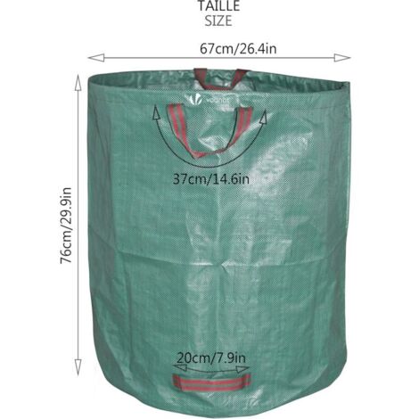 272-Liter-Gartenbeutel, 3er-Set XXL-Beutel