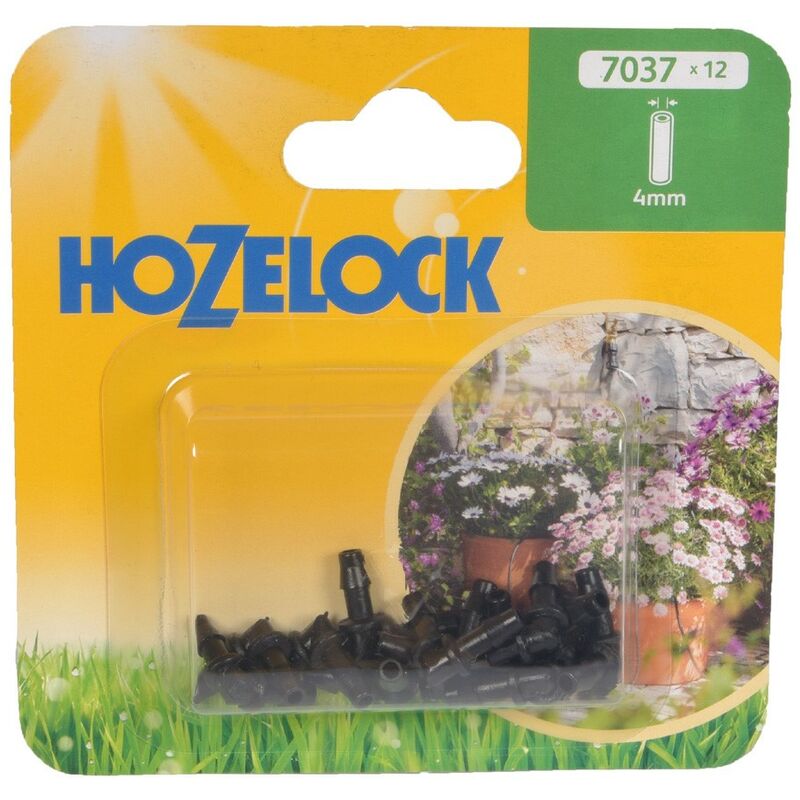 12 x Hozelock 7037 Elbow Connectors 4mm Tube Micro Irrigation Automatic Watering