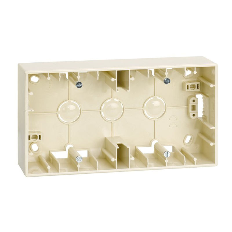 

Caja de superficie marfil para 2 elementos ( 27 27754-62) - Simon