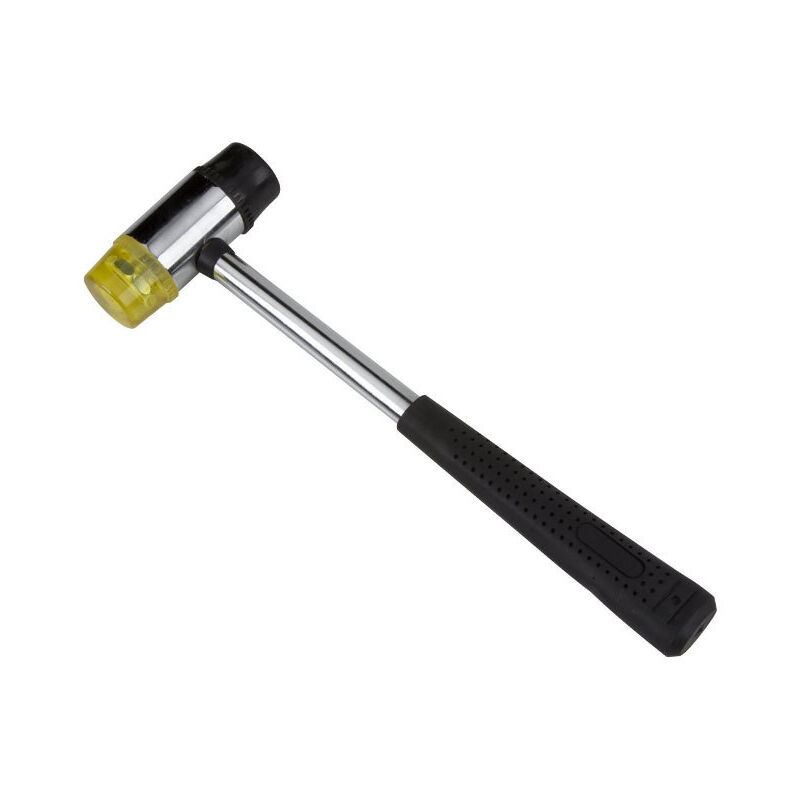 Memkey - 27mm Rubber Hammer, Non-Slip Rubber Handle, Double Sided Soft Hammer for Leather, Jewelry and Home Renovation