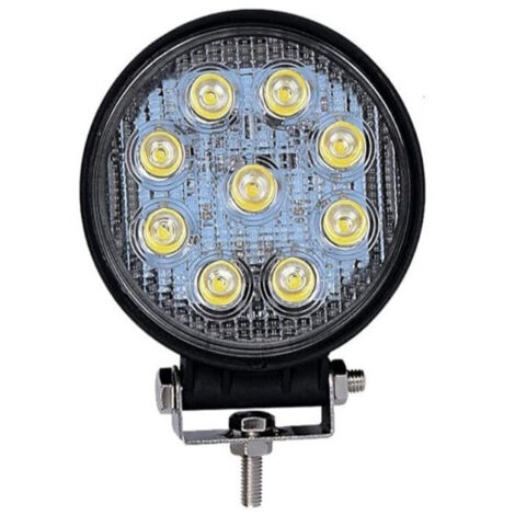 27W ЛЕД 12V 24V LED Диоден Халоген Фар Прожектор Задна Светлина Диодна Kръгла Лампа